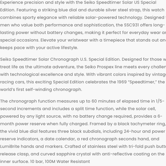 Seiko Speedtimer Solar - Picture 8 of 8